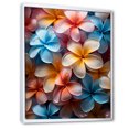thumbnail image 2 of Designart "Dreamy Tropical Palette Of Plumeria I" Plumeria Floater Framed Canvas Art Print, 2 of 5