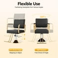 thumbnail image 5 of Beauty Salon Chair 440lbs Capacity,360° Swivel Hydraulic Stylist Chairs for Salon, Adjustable Height 31.9-35.4in, for Home Barbershop(Black Gold), 5 of 25