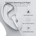 thumbnail image 3 of RGHJAR-USB C Headphones for iPhone 17 16 15 Pro Max Plus iPad Pro USB C Earphones with Microphone Volume Control USB C Wired Earbuds USB Type C Earphone for Google Pixel 8 Samsung S25 S24 S23 S22 S21, 3 of 3