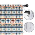 thumbnail image 4 of Blackout Kids Curtains,Blue and Orange Geometric Boho Pattern Childrens Insulated Curtains Set Of 2,Bedroom Essentials,Toddler Room Decor 52x63in(132x160cm), 4 of 5