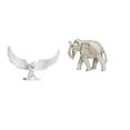 thumbnail image 1 of Figura De Ala De ángel De Resina Y Escultura De Elefante De Madera Tallada A Mano Para Oficina, Inauguración De La Casa, Estantería, Pasillo, Escritorio, Decoración De Año Nuevo Y Navidad., 1 of 8