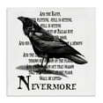 thumbnail image 2 of Black Crow Raven Creepy Halloween Text Quote Animals & Insects Graphic Art Gallery-Wrapped Canvas Print Wall Art, 2 of 5