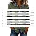 thumbnail image 2 of Women's Denim Collar Knit Sweater Long Sleeve Button V Neck Patchwork Pullover Casual Retro Tops for Fall Winter, 2 of 4