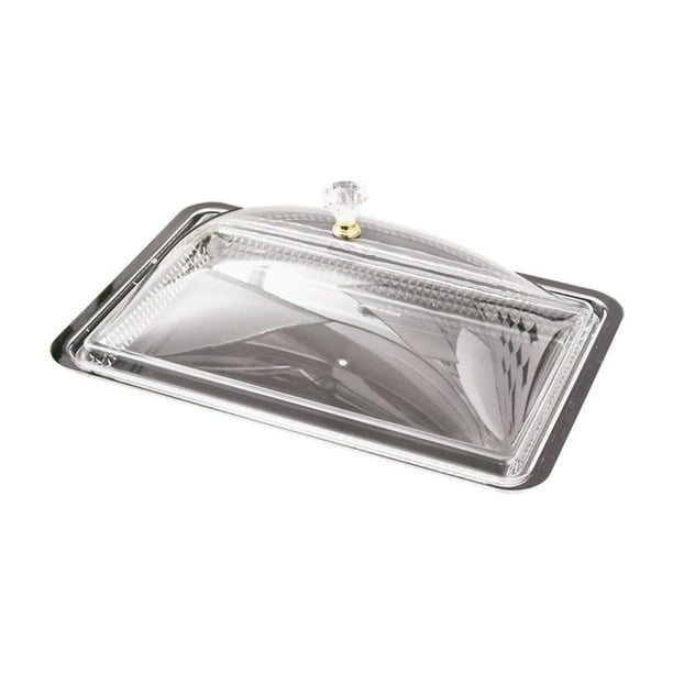 Servicio de alimentos de encimera Exhibición Bandeja de alimentos Contenedor de exhibición Acrílico Servicio de acrílico para tiendas de postres 44cmx29cmx29cm