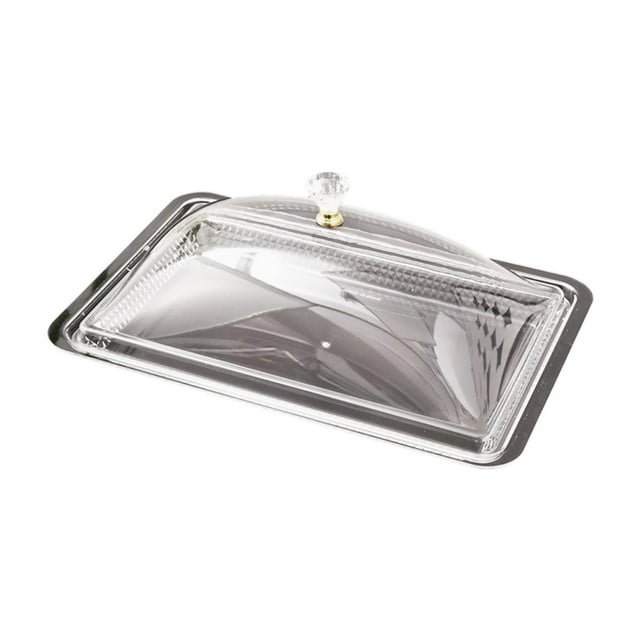 jifeng Countertop Food Serving Display Tray Acrylic Serving Dish for Birthday Party 40cmx26cmx29cm