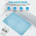 thumbnail image 4 of GPED Mats Tapete de Bañera para Ducha y Bañera, Tapete de Baño Antideslizante de 34 x 22 Pulgadas con Agujeros de Drenaje y Ventosas, Tapete de Baño Lavable a Máquina para el Piso de la Bañera Mats c, 4 of 6
