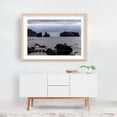 thumbnail image 5 of Dramatic rocky islets rise from the Atlantic Ocean near Praia dos Mosteiros in Azores. - Ponta Delgada Azores Portugal Photography Seascape Coast Ocean Moody Oak Framed Wall Art Print 20 x 30 inches, 5 of 6