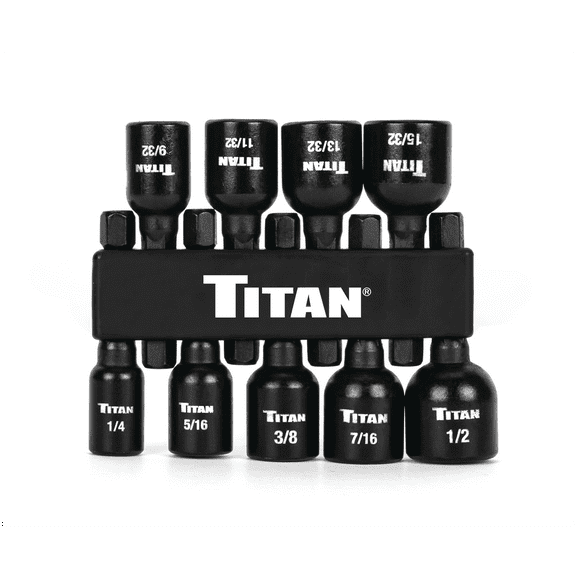 Titan 16298 9 Pc. Sae Magnetic Nut Setter
