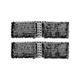 thumbnail image 1 of Cinturón elástico para mujeres INSPIRE CHIC con decoración de lentejuelas, hebillas de metal entrelazadas, negro y negro, 1 of 6