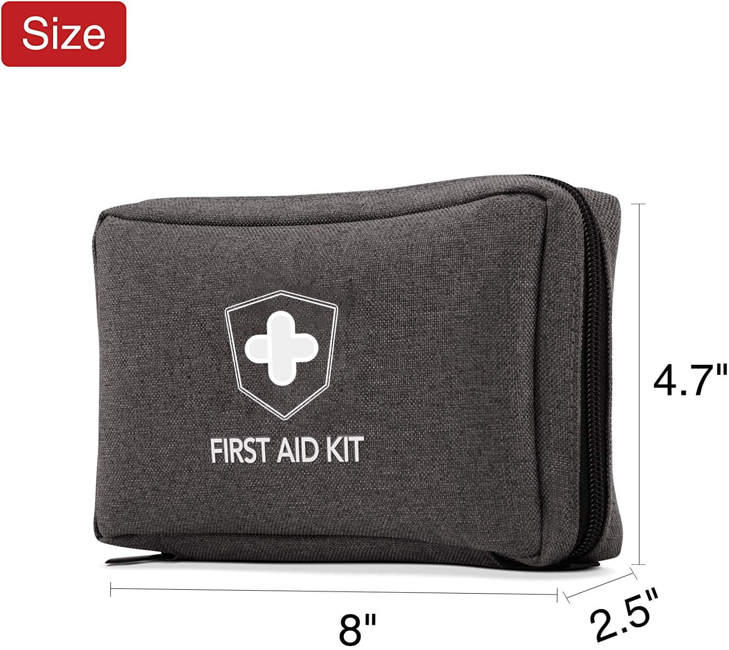 Amazon.com: General Medi Mini First Aid Kit, 110 Piece Small First Aid Kit  - Includes Emergency Foil Blanket, Scissors for Travel, Home, Office,  Vehicle, Camping, Workplace & Outdoor (Red) : General Medi: