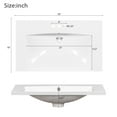 thumbnail image 4 of 30'' Bathroom Vanity with Resin Sink Combo,Solid Wood Frame Bathroom Storage Cabinet, Freestanding Vanity Set with 3 Drawers& Soft Closing Doors, 4 of 9