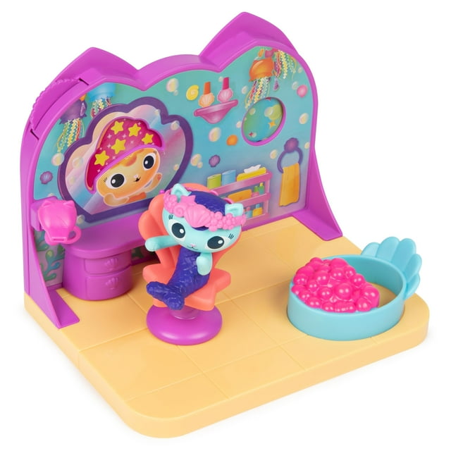 Playset Gabby's Dollhouse MerCat's Spa Room con figura de más de 3 años