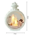 thumbnail image 6 of sunsanly Christmas Vintage Night Light Battery Operated LED Candle Lantern Light Up Santa Claus Snowman Lamp Table Ornament for Home Party Decoration, 6 of 8