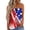 Red, variant on Fshinging Womens Tank Top 4th of July Casual Print Bandeau Patriotic Sleeveless Stretch Yoga Camis Black L