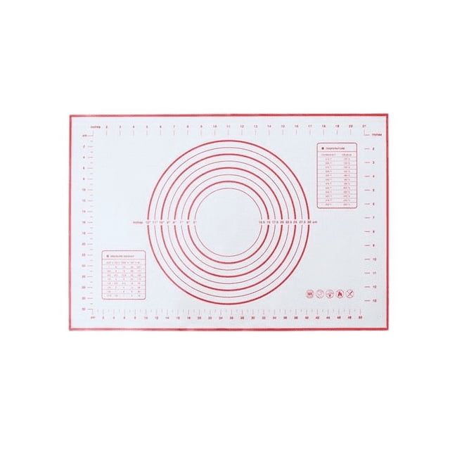 Alfombrilla de silicona para hornear, alfombrilla para amasar masa, para cocina, para amasar masa, pizza, alfombrilla grande antiadherente para amasar