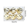 thumbnail image 1 of Juego de bolas navideñas de plástico | Acabado chapado a mano | Diversas formas y tamaños | Adornos duraderos e irrompibles | Decoración para árboles, coronas, guirnaldas y fiestas | Artículos de, 1 of 6