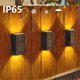 thumbnail image 2 of Luz LED Solar inteligente para exteriores, lámparas de decoración impermeables para jardín, balcón, patio, calle, luz de pared, 1 a 8 unidades, 2 of 4