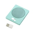 thumbnail image 3 of TISHITA Coffee Warmer Tea Warmer Multi Use for Hot Chocolate Portable 45 degreeC Constant Temperature Coaster for Kitchen Desk Travel Gifts Green, 3 of 8