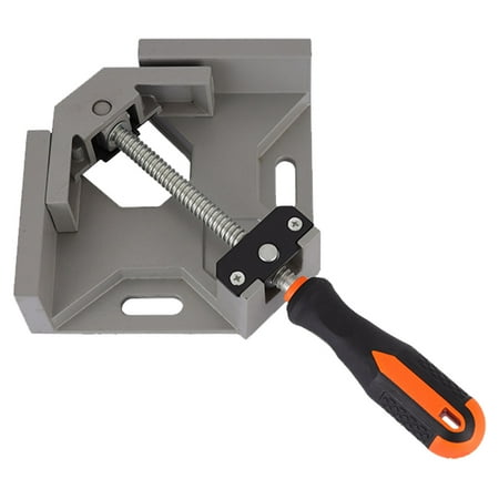 

Woodworking Right Angle Clamp Aluminum Steel Anti Slip Adjustable Right Angle Clip for Carpenter Single Handle