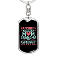 thumbnail image 5 of Being a Mom Grandma  Stainless Steel or 18k Gold Premium Swivel Dog Tag Keychain, 5 of 16