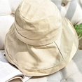 thumbnail image 3 of RV Sombrero de Playa para Mujer Sombrero de Verano Sombrero de Playa de ala Ancha Plegable Sombrero de jardín SPF UPF50, Beige Rojo Verde, 3 of 5