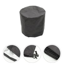 OFFIGAM Black Garden Table Cover for Outdoor Furniture, Weather Resistant Protective Cover, 1 Pack