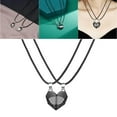 thumbnail image 1 of facefd Matching Necklace Love Heart Gift Simple Magnet for Couple Birthday Promise, 1 of 6