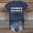 thumbnail image 4 of MEICHEN I'm Mom's Favorite Print Shirt Mother's Day T Shirts for Women Summer Fashion Clothing Tops, 4 of 6