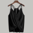 thumbnail image 2 of AOMPMSDX Tank Tops Women Crop Top Vest Shirt Topgreat Daily Wear For Women 2024 Wardrobe Black Sleeveless Basic Camisole Top XL, 2 of 3
