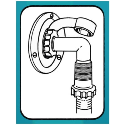 Valterra A01-2222VP Water Regulator 90 Degree W/Hose Saver, Carded