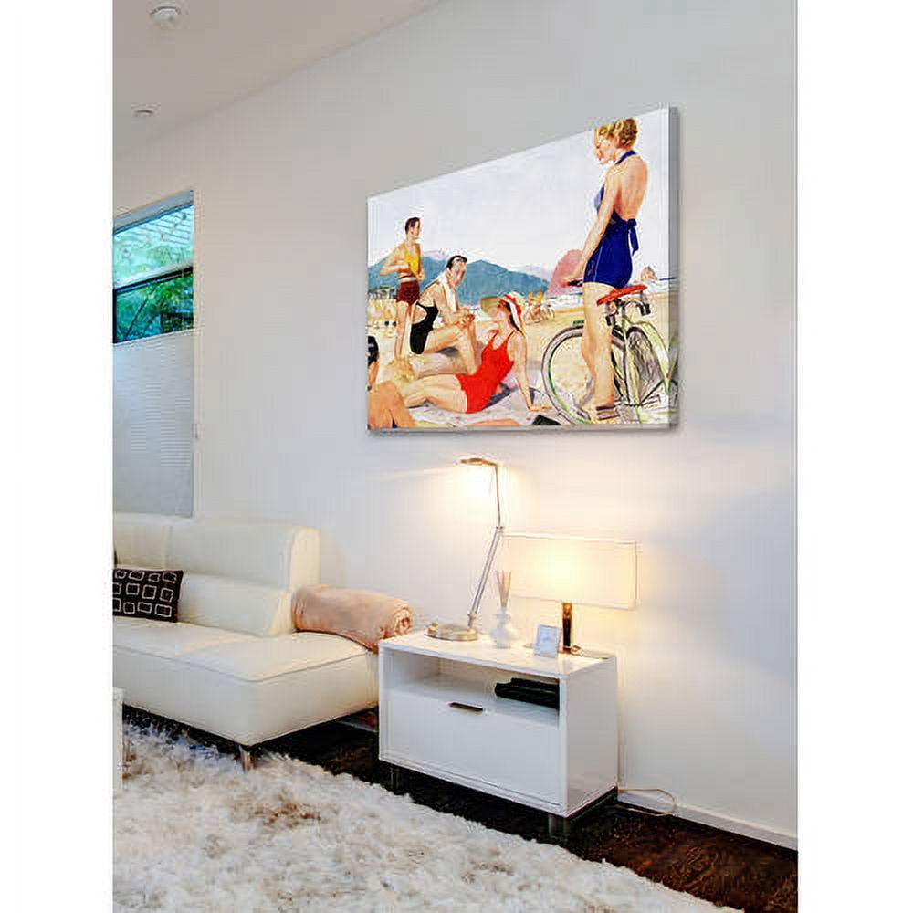 Marmont Hill - "Beach Pals" Painting Print on Wrapped Canvas