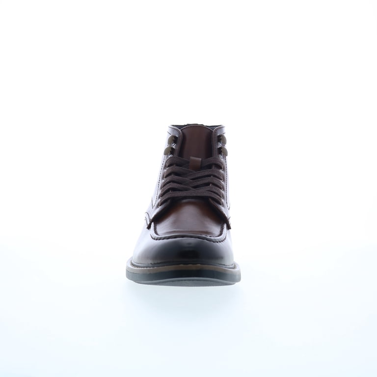Gordon Rush Stitch Toe Mens Brown Leather Shoes 8.5 lace up Rush by Gordon Rush Mens Burnished Round Toe Lace Up Ankle  main image 4