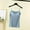 Light Blue, variant on LYEAA Summer Tank Tops for Women 2025 Plus Size Spaghetti Strap Loose Casual Cami Shirt Solid Crew Neck Sleeveless Breathable Fashion Ladies Pullover Shirts White XL