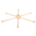 thumbnail image 1 of Percha Móvil De Madera, Sin Rebabas, 1 Juego De Marco De Madera, Percha Para Cuna De Bebé, Peso Ligero Innovador Para Carillón De Viento Para Juguete De Cama, 1 of 7