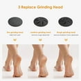 thumbnail image 3 of Râpe à Pieds Electrique recargable, Pédicure Electrique Ponceuse Pied IPX6 Etanche, 3 Vitesses pour Eliminer Les Pieds Peaux Mortes et Callosités Soins des pieds professionnels, 3 of 5