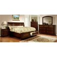thumbnail image 3 of FOA Caiden 4pc Cherry Solid Wood Bedroom Set - Queen+Nightstand+Dresser+Mirror, 3 of 8