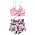 thumbnail image 4 of MKLEKYY Trajes De Baño Mujer Control Abdomen Womens Bathing Suits Push Up High Waisted Bikini Sets Cute Two Piece Swimsuit, 4 of 5