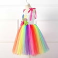 thumbnail image 5 of Ulitacool 10-12 Years Girls Dress Children'S Lollipop Rainbow Dress Candy Rainbow Carnival Dance Dress Trend Outfits Multicolour, 5 of 8