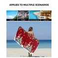 thumbnail image 6 of Red Christmas Bath Towels for Bathroom Set,Luxury Microfiber Towels Gifts for Women,Quick Dry Beach Kitchen Hand Hair Face Towel and Dish Washcloth,Xmas Tree Gnomes Poinsettia Snowflake Towels+Set, 6 of 7