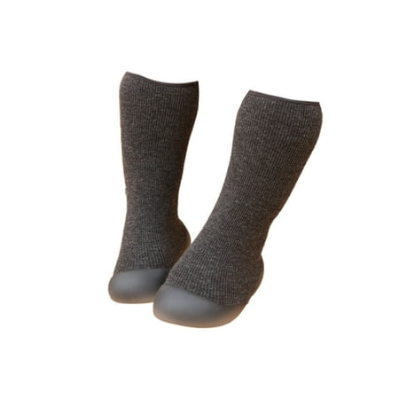 

Crocowalk Newborn Crib Boots Anti Collision Floor Shoes Prewalker Sock Boot Breathable Soft Sole First Walker Shoe Baby Comfortable Pull On Slipper Booties Gray 5C