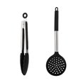 thumbnail image 1 of Utensilios de cocina resistentes al calor, utensilios de silicona inoxidable fijados para utensilios de cocina antiadherentes, aptos para lavavajillas, 1 of 5