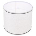 thumbnail image 1 of LITINKIMI 1Set Table Lamp Shade White Linen Round Shape for Bedroom Decorative Use by Homeowners, 1 of 5