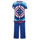 thumbnail image 4 of Sexy Pijama Conjunto para las Mujeres, Cuello Redondo Blusa de Manga Corta Y Pantalones, Traje de Moda Casual, 4 of 9