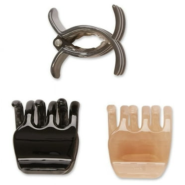 Scunci No-Slip Grip Small Chunky Claw/Jaw Hair Clips 3.0 ea