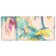 thumbnail image 2 of Hand Painted Palm Tree Acrylic Pencil Pen Holder Cup 4 Compartments Desktop Organiser 7.87"x2.78"x3.54", 2 of 7