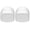 White, variant on Riousery 2 Pcs Unisex Adult Swim Hat Waterproof Comfortable Silicone Swimming Pool Cap Pink
