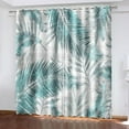 thumbnail image 3 of Palm Leaf Curtains, Tropical Plants Blackout Curtains For Living Room Bedroom, Thermal Insulated Grommet Drapes, Decorative Patterned Window Treatments 26"W x 63"L (Pack of 2), 3 of 6