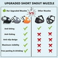thumbnail image 5 of Dog Muzzle For Short Snout Dogs, Soft Silicone Breathable Bulldog Muzzle For Biting, Chewing, Licking, Ideal For Flat-faced Dogs, 5 of 5