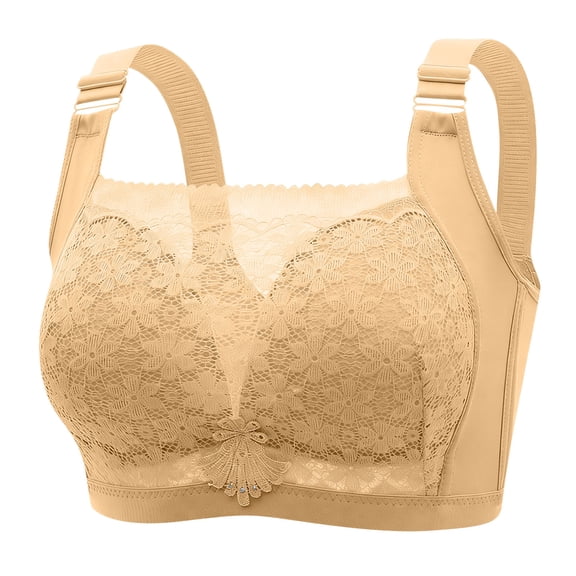 Gytharion Smooth Wireless Bras for Women No Underwire Comfort Lace Bras Full Coverage Everyday Bras