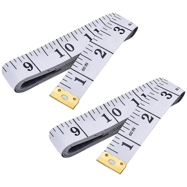 WHEANG Measuring Tools Soft Tape Measure Double Scale Body Sewing Flexible Ruler for Weight Loss Ruler One Size Multi-Color